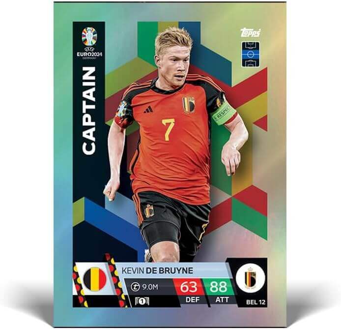 Topps Euro 2024 Official Match Attax Color: Booster Tin Raw Talent Trading Card Collection Earthlets