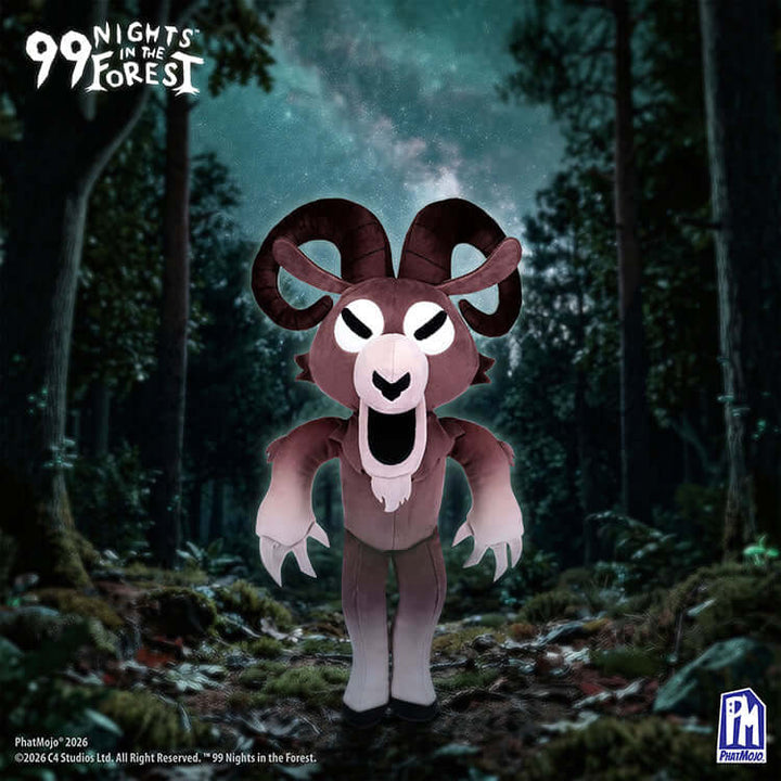 99 Nights In The Forest 12 Deluxe Plush - Ram collectible plush toy in a forest setting.