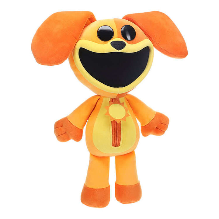 12" Deluxe Plush DogDay from Poppy Playtime, featuring a cheerful design and vibrant orange colors. Perfect for cuddling!