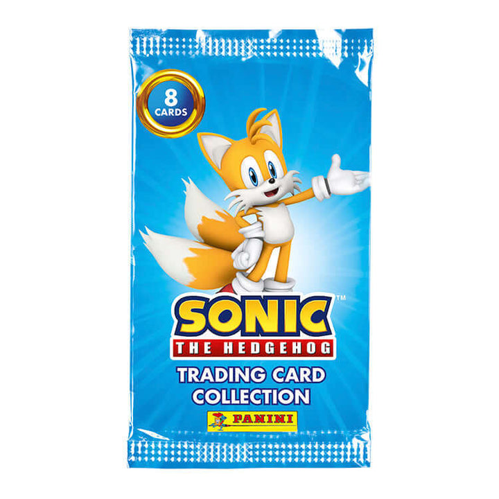 Sonic the Hedgehog 'Gotta Go Fast' Trading Card Pack featuring Tails on blue packaging.