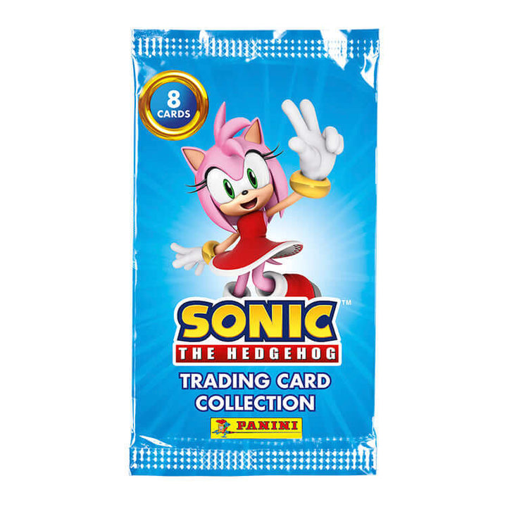 Sonic the Hedgehog 'Gotta Go Fast' trading card collection pack featuring iconic characters including Amy Rose.