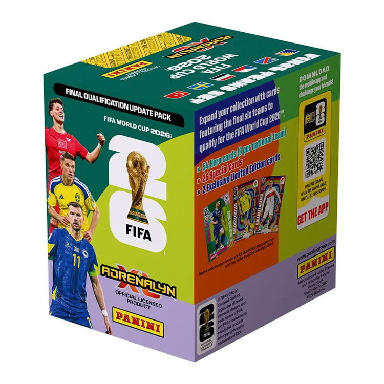 FIFA World Cup 2026 Adrenalyn XL Final Teams Set update pack featuring cards and limited editions from qualifying teams.