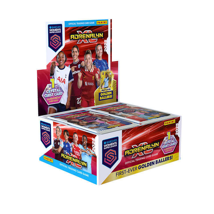 Barclays Women’s Super League Adrenalyn official trading card collection with Crystal Crest card and Golden Ballers.