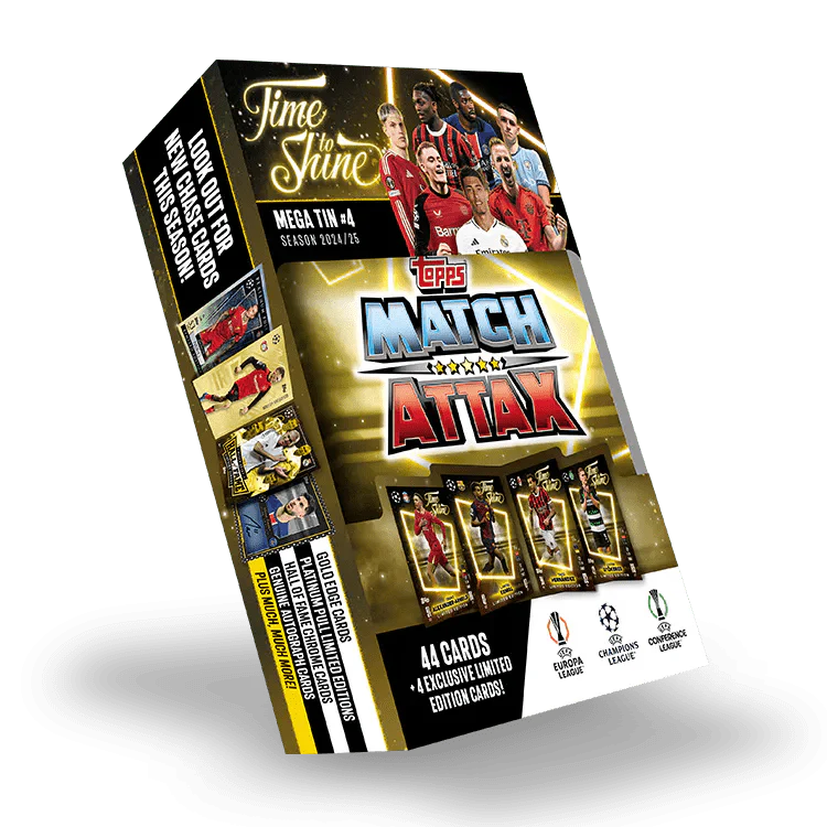 Match Attax: 24/25 Mega Tin 'Time To Shine' (lata única)