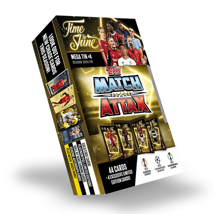 Match Attax: 24/25 Mega Tin 'Time To Shine' (lata única)