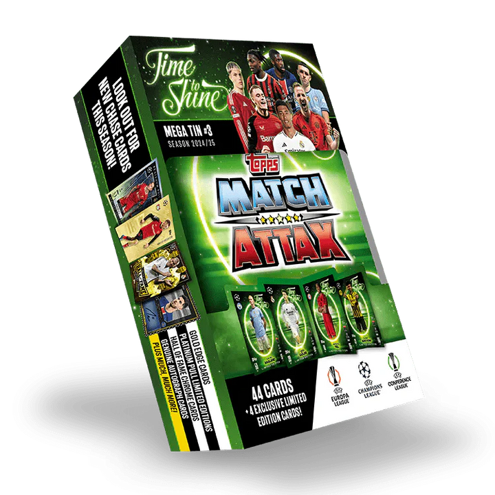 Match Attax: 24/25 Mega Tin 'Time To Shine' (lata única)