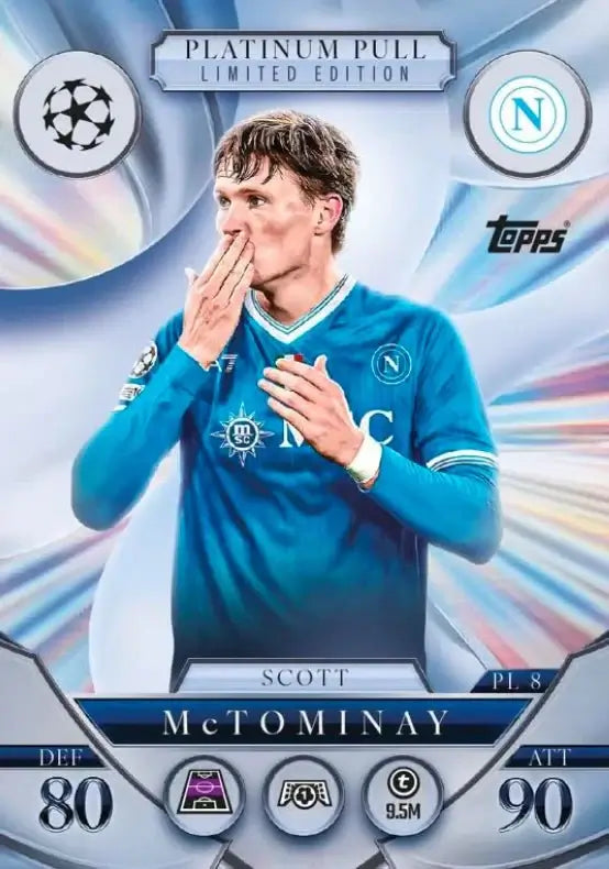 Match Attax 25/26 - Pack of 32 Packets featuring Scott McTominay Limited Edition card.