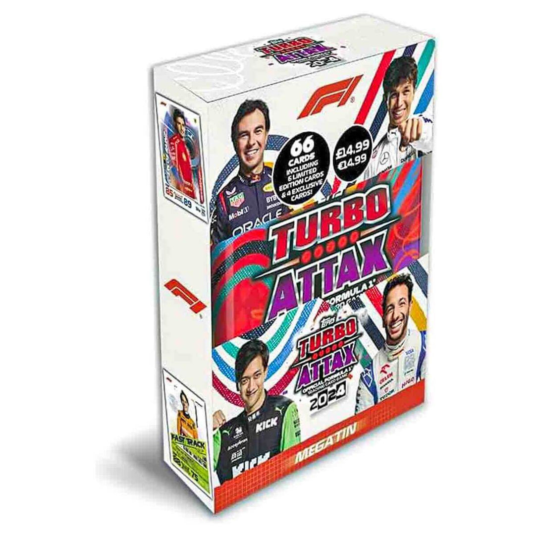 Turbo Attax Official Formula 1 Trading Card Game 2024 Revved Up Mega Tin packaging