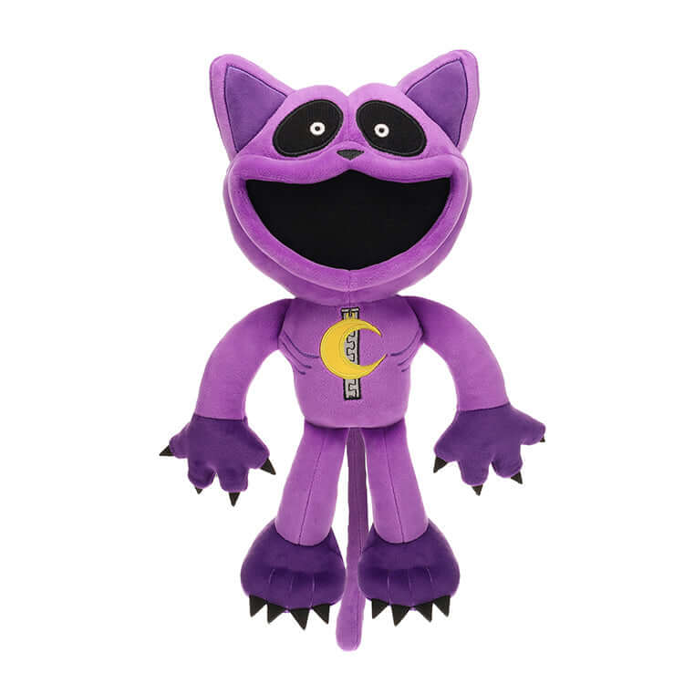 Poppy Playtime Series 5 Smiling Critters 12" Deluxe Plush - Monster Catnap plush toy with eerie smile and purple color.
