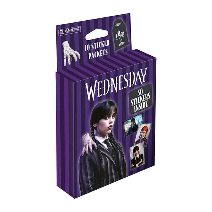 Wednesday 2 Here We Woe Again Sticker Collection featuring 10 sticker packets and 50 stickers inside.