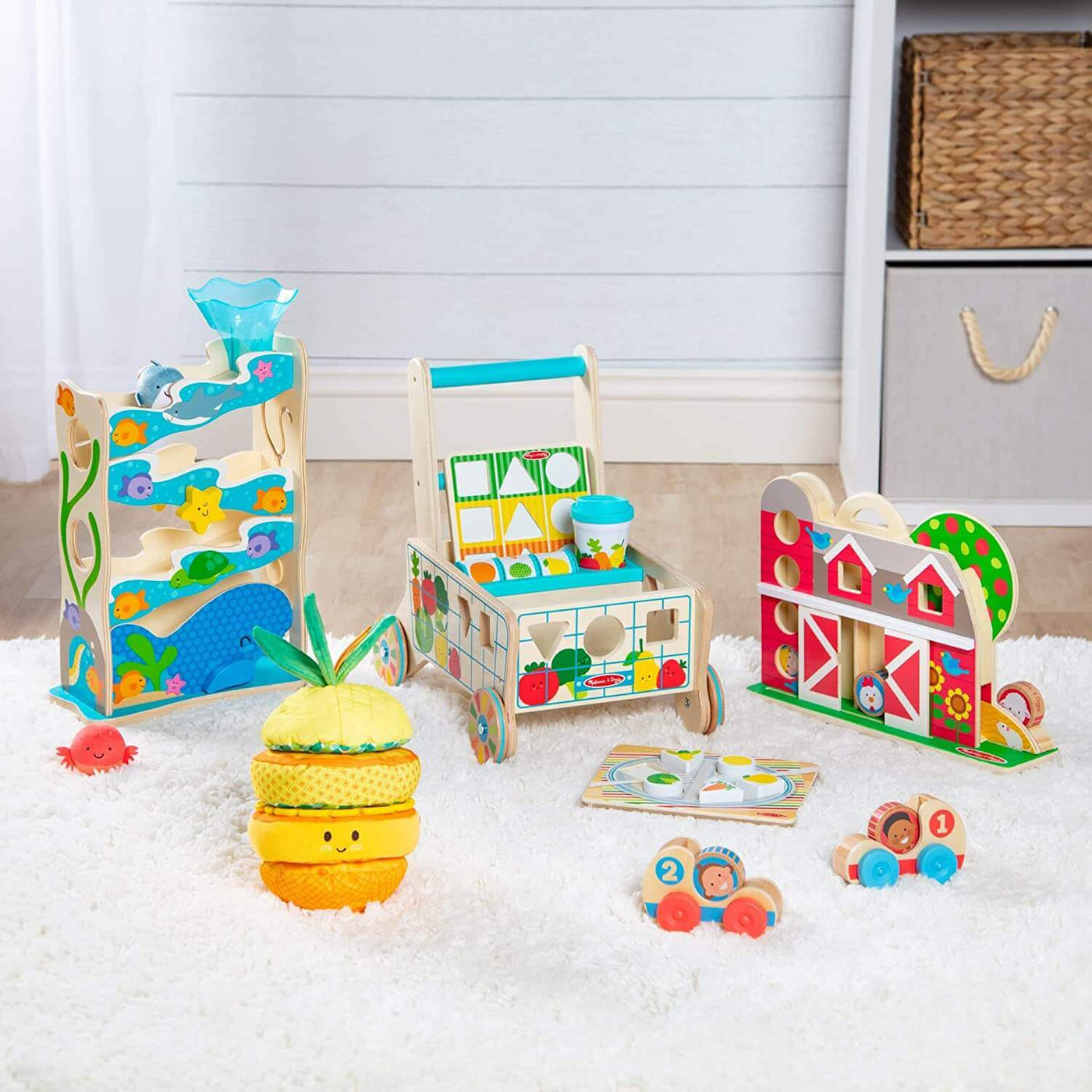 Melissa & Doug Take-Along Clip-On Infant Toy Style: Bubble Tea Take Along Baby Toy Earthlets