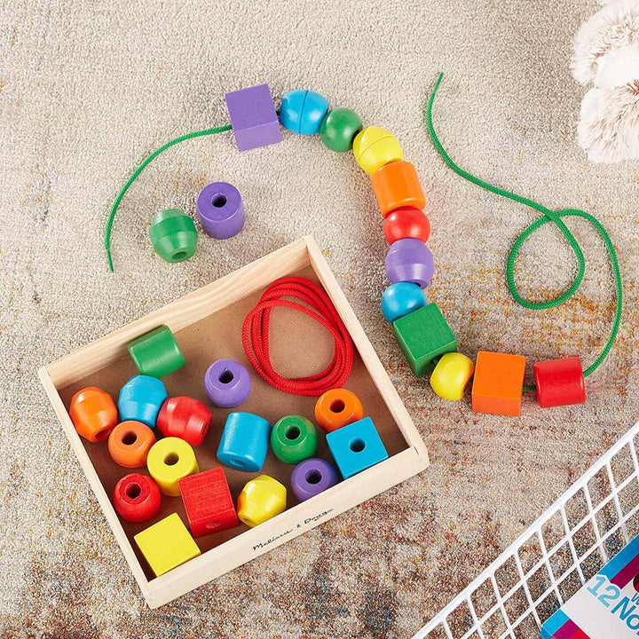 Melissa & Doug Blues Clues & You! Wooden Lacing Beads Earthlets