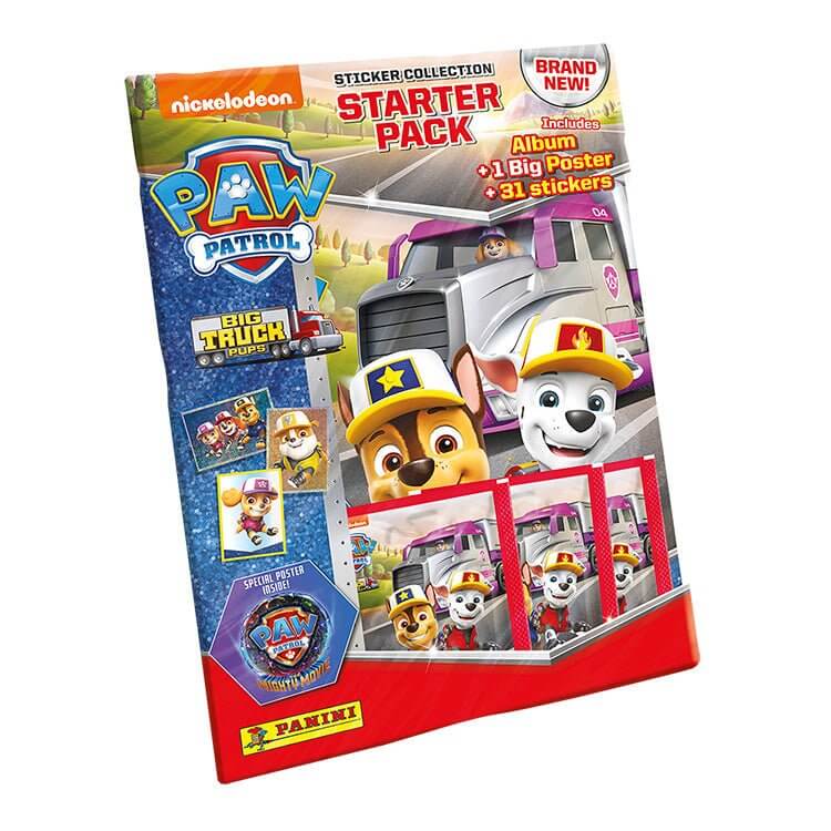 Panini Paw Patrol Big Truck Pups Sticker Collection Product: Starter Pack Sticker Collection Earthlets