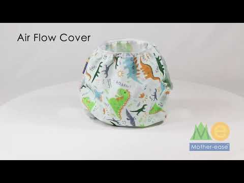 Mother-ease Air Flow Cover White Colour: White size: S reusable nappies Earthlets