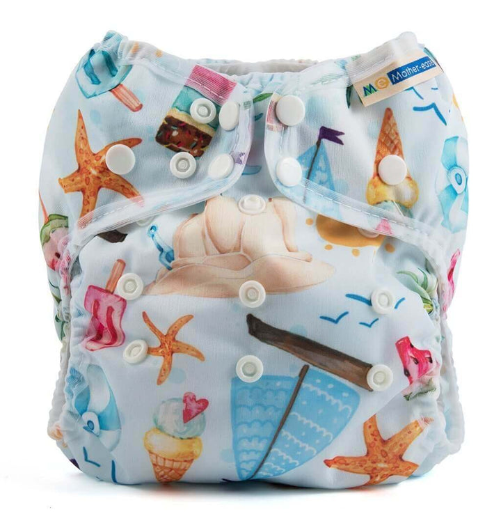 Mother-ease Wizard Uno Organic Cotton - Newborn Colour: Bee Kind reusable nappies Earthlets