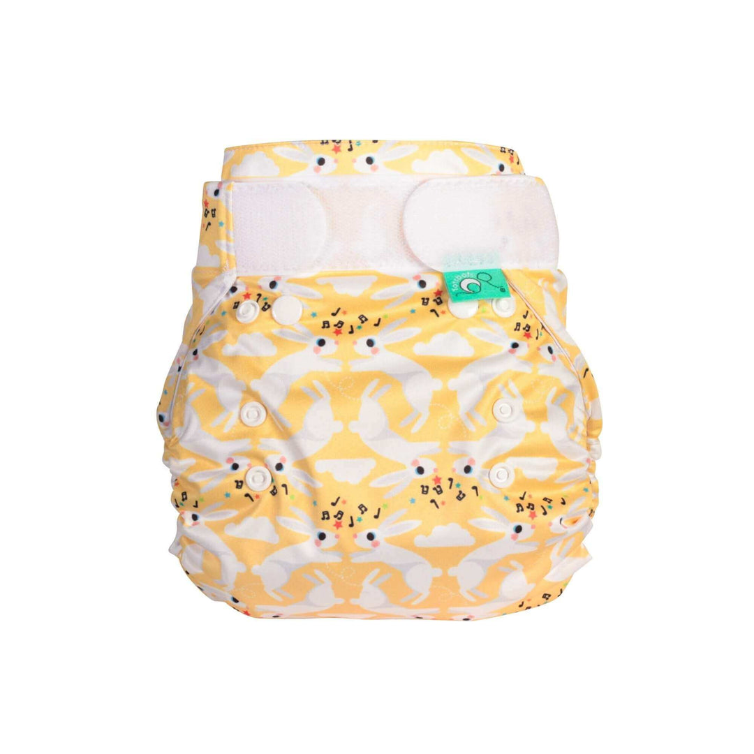 Tots Bots Bamboozle Nappy Wrap Colour: Hop Little Bunny Size: Size 1 (6-18lbs) reusable nappies Earthlets