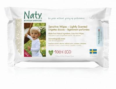 Naty Eco Sensitive Lightly Scented Wipes - 56 pack Multi Pack: 1 wipes Earthlets